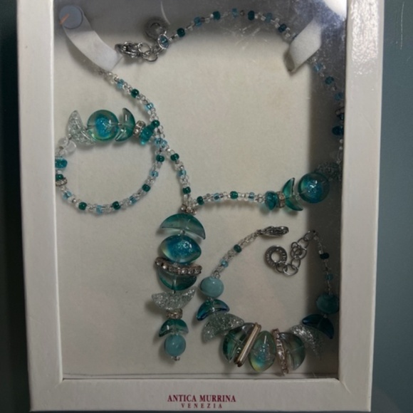 Murano glass Necklace and a bracelet. Antica Murrina - Picture 6 of 6